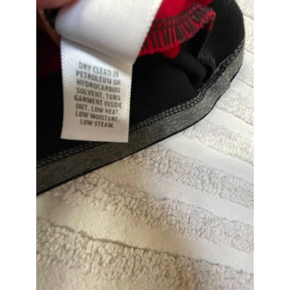 St. John Womens P/S Round Neck Short Sleeve Striped Tunic Top Gray Red Black - Picture 8 of 10